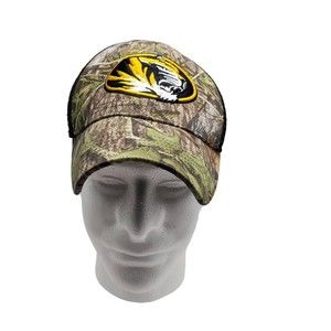 Mizzou Tigers Mossy Oak Obsession Camo Embroidered Adjustable Cap Missouri Hat